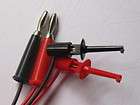   set nickel banana plug to small test clip cable 1m  $ 12 34