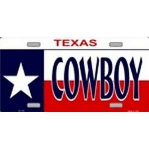 Texas Cowboy License Plates Plate Tag Tags auto vehicle car front