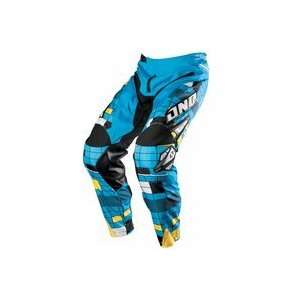  Carbon Motorcycle Test Pattern Pant Cyan by One Industries 