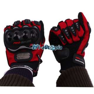 Motorcycle Bike Bicycle Riding Protective Gloves Red XL  