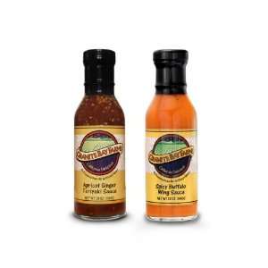 Apricot Ginger Teriyaki & Spicy Buffalo Wing Sauce   2 Pack  