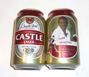 CASTLE LAGER BEER can SOUTH AFRICA Cricket PRINCE New  