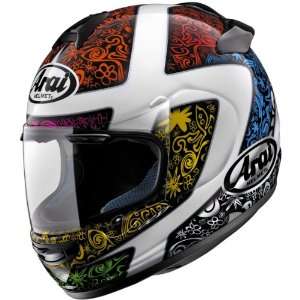  Arai Bright Vector 2 Road Race Motorcycle Helmet w/ Free B 