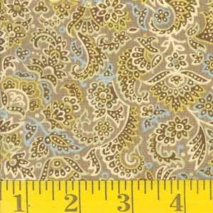  45 Wide Terra Firma Paisley Sage Fabric By The Yard 