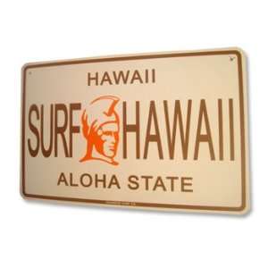 Surf Hawaii Aluminum Sign