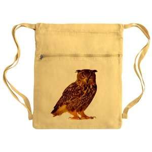    Messenger Bag Sack Pack Yellow Eurasian Eagle Owl 