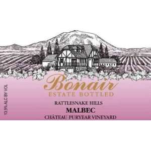  2007 Bonair Winery Rattlesnake Hills Malbec 750ml Grocery 