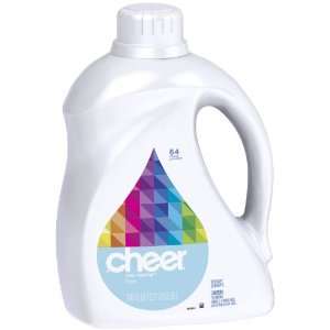  Cheer Liquid Detergent, Free & Gentle, 100 oz, 64 Loads 