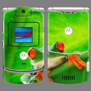  Motorola V3 Green Frog Skin 22394 