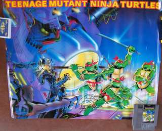 NES Teenage Mutant Ninja Turtles game TMNT Poster auto  