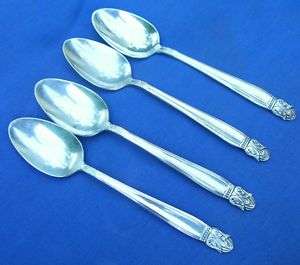Danish Princess Holmes Edwards 4 Teaspoons Spoons IS  