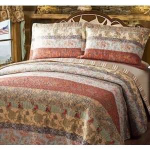Countryside Luxury Style 3 Piece Patchwork Premium Quilt Bedding Bed 