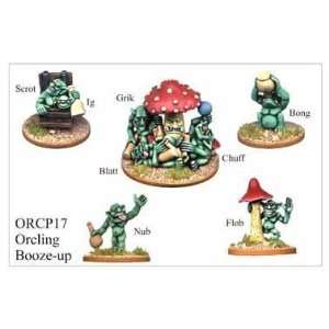    28mm Fantasy   Orclings Orcling Booze Up (5) Toys & Games