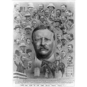  One man,time plays many parts,President Theodore Roosevelt 