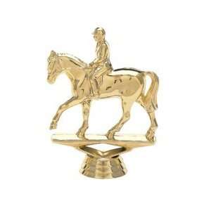  Gold 4 1/2 Equestrian Horse Figure Trophy Toys & Games