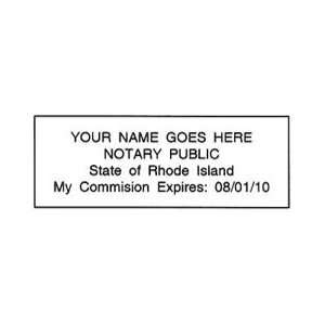  Pre Ink Notary Stamp   Rhode Island