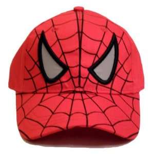   Baseball Cap ~ Childrens Marvel Red & Black Web Spider Man Hat Toys