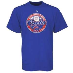  Majestic Chicago Cubs Royal Blue Discovery T shirt Sports 