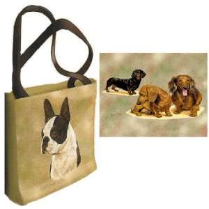  Dachshund Pups Tote Bag   17 x 17 Tote Bag