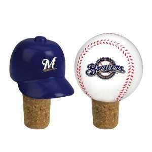  MLB Milwaukee Brewers Two Pack Bottle Cork Set