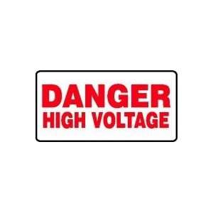    DANGER HIGH VOLTAGE 7 x 14 Aluminum Sign
