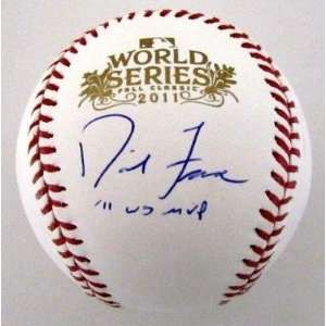 Autographed David Freese Baseball   2011 WS 11 WS MVP SI 