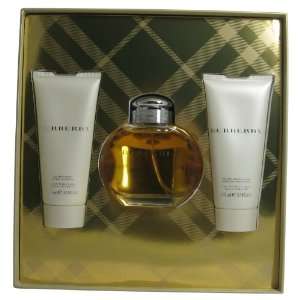 BURBERRY Perfume. 3 PC. GIFT SET ( EAU DE PARFUM SPRAY 3.3 oz 