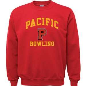  Pacific Boxers Red Youth Bowling Arch Crewneck Sweatshirt 