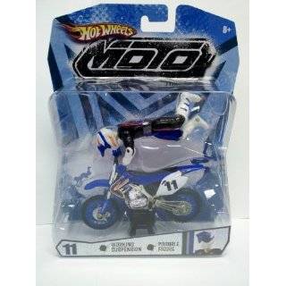 Hot Wheels Blue and Black Moto #11 (Motorcycle with Rider Action 