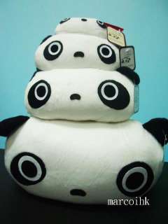 Japan San X Set Of 4 Tare Panda 13x12 Plush Toy ~ NEW  