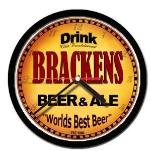  BRACKENS beer and ale cerveza wall clock 