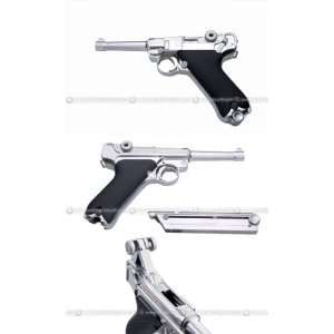  WE Luger P08 (Sliver) (4 inch)