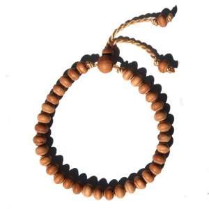    made Adjustable Tension Exotic Sandalwood Tasbih Bracelet 33 beads