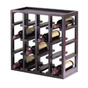  Kingston Stackable 16 Bottle Wine Cube   Winsome 92144 