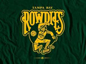 Tampa Bay Rowdies Logo Hoody   Vintage Throwback NASL MISL  
