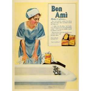 1919 Ad Bon Ami Soap Powder Housekeeping Cleaner Bathtub Maid Chores 