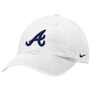  Nike Atlanta Braves White Campus Adjustable Hat Sports 
