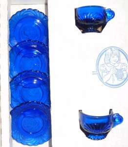 Toy Lindsey Mosser Glass Child Heirloom Cup Saucer Set  