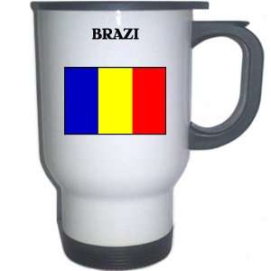  Romania   BRAZI White Stainless Steel Mug Everything 