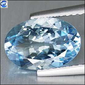 gemstones 1 68ct lustrous sea blue oval vvs natural aquamarine