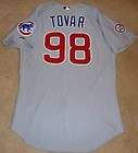 2011 EDGAR TOVAR #98 GAME USED MAJESTIC JERSEY CHICAGO 