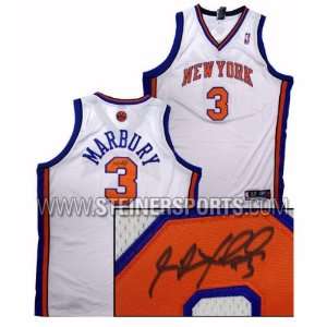  Stephon Marbury Hand Signed Knicks Jersey Sports 
