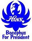 New Hank Jr, Bocephus for President Vinyl Decal 8 W X 10 H,12 Colors 