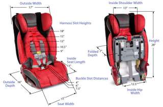 Diono Radian RXT Plum Convertible + Booster Folding Car Seat NEW 
