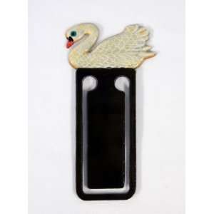   Pack Handpainted White Swan Bird Bookmark (Set Of 12)