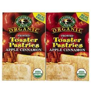 Natures Path Frosted Toaster Pastry, Apple Cinnamon, 11 oz, 6 ct, 2 pk 