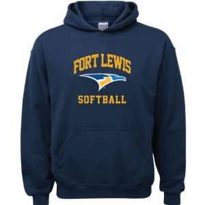   Skyhawks Navy Youth Softball Arch Hooded Sweatshirt