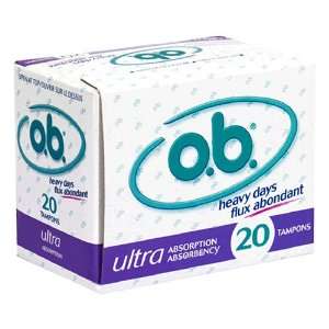  o.b. Tampons, Ultra Absorption 20 tampons Health 