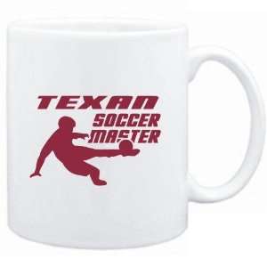  Mug White  Texan SOCCER MASTER  Usa States Sports 