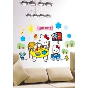   Large Hello Kitty Wall Sticker Decal for Baby Nursery Kids Room Baby